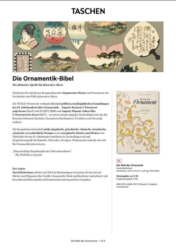 Buch „The World of Ornament“